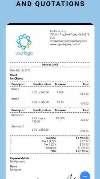 Receipt & Invoice Screenshot 1 - AppWisp.com Receipt & Invoice Screenshot 1 - AppWisp.com