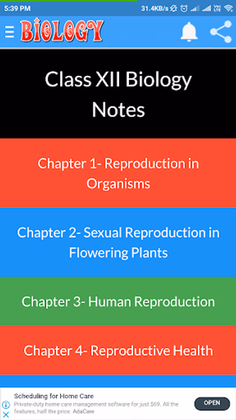 Class 12 Biology Notes Screenshot 3 - AppWisp.com Class 12 Biology Notes Screenshot 3 - AppWisp.com