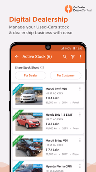 CarDekho DealerCentral Screenshot 1 - AppWisp.com CarDekho DealerCentral Screenshot 1 - AppWisp.com