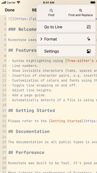 Runestone Text Editor Screenshot 3 - AppWisp.com Runestone Text Editor Screenshot 3 - AppWisp.com