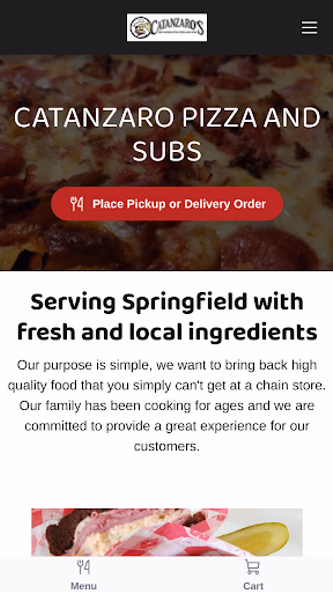 Catanzaro Pizza and Subs Screenshot 1 - AppWisp.com Catanzaro Pizza and Subs Screenshot 1 - AppWisp.com