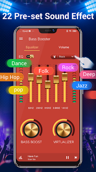 Equalizer- Bass Booster&Volume Screenshot 3 - AppWisp.com Equalizer- Bass Booster&Volume Screenshot 3 - AppWisp.com