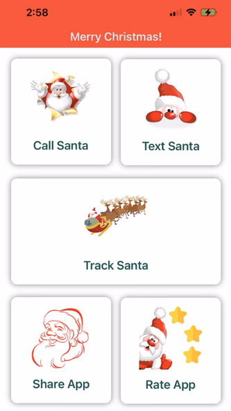 Text & Call Santa Claus Screenshot 1 - AppWisp.com Text & Call Santa Claus Screenshot 1 - AppWisp.com
