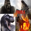 Dinosaur Godzilla and King Kon - AppWisp.com