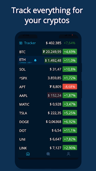 HODL Real-Time Crypto Tracker Screenshot 1 - AppWisp.com HODL Real-Time Crypto Tracker Screenshot 1 - AppWisp.com