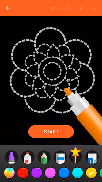 Learn To Draw Glow Flower Screenshot 2 - AppWisp.com Learn To Draw Glow Flower Screenshot 2 - AppWisp.com