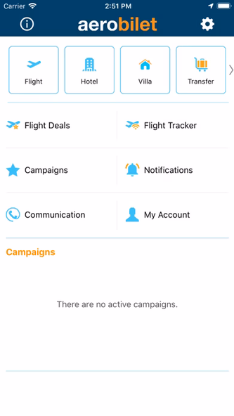 Aerobilet - Flights, Hotels Screenshot 1 - AppWisp.com Aerobilet - Flights, Hotels Screenshot 1 - AppWisp.com