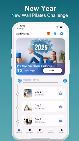 Wall Pilates workout at home Screenshot 2 - AppWisp.com Wall Pilates workout at home Screenshot 2 - AppWisp.com