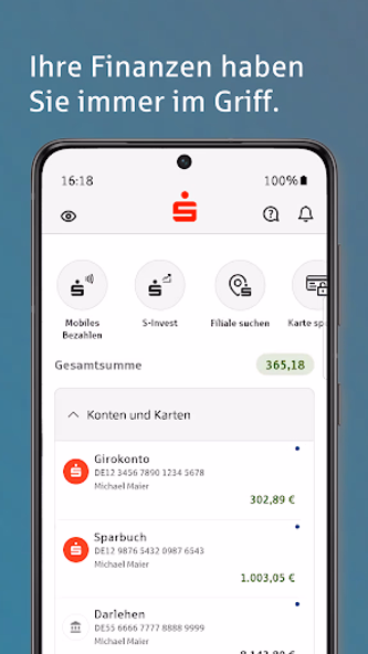 Sparkasse Ihre mobile Filiale Screenshot 1 - AppWisp.com Sparkasse Ihre mobile Filiale Screenshot 1 - AppWisp.com