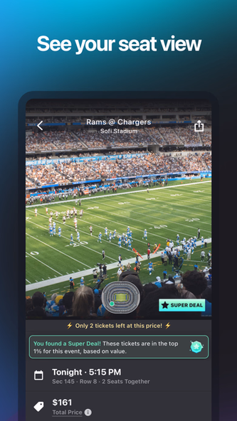 Gametime - Last Minute Tickets Screenshot 4 - AppWisp.com Gametime - Last Minute Tickets Screenshot 4 - AppWisp.com