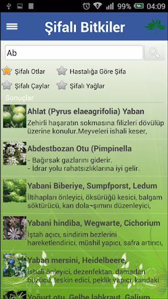 Şifalı Bitkiler (İnternetsiz) Screenshot 3 - AppWisp.com Şifalı Bitkiler (İnternetsiz) Screenshot 3 - AppWisp.com