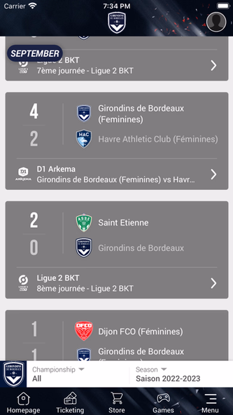 Girondins Officiel Screenshot 2 - AppWisp.com Girondins Officiel Screenshot 2 - AppWisp.com