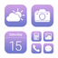 Wow Lavender Light - Icon Pack - AppWisp.com