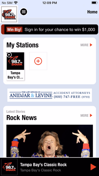 98.7 The Shark Screenshot 1 - AppWisp.com 98.7 The Shark Screenshot 1 - AppWisp.com