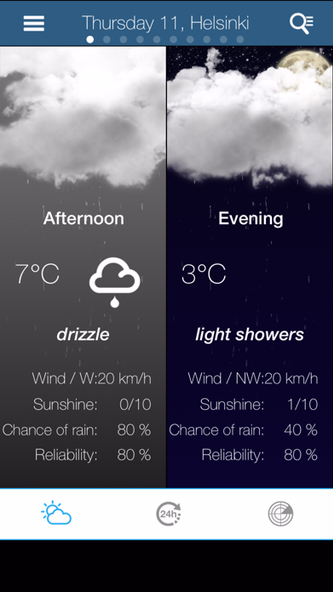 Weather for Finland Screenshot 2 - AppWisp.com Weather for Finland Screenshot 2 - AppWisp.com
