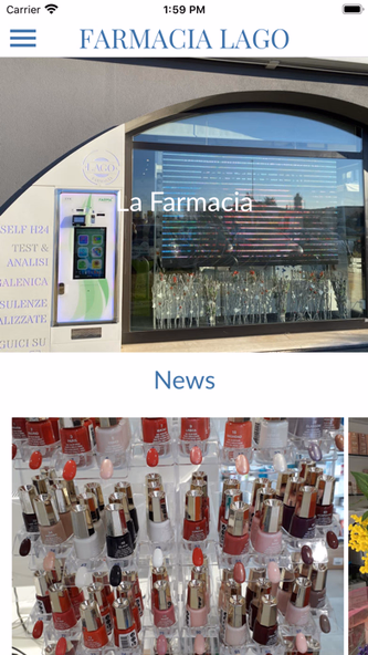 Farmacia Dott.ssa Lago Screenshot 1 - AppWisp.com Farmacia Dott.ssa Lago Screenshot 1 - AppWisp.com