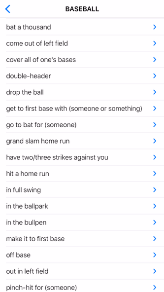 Sports idioms in English Screenshot 2 - AppWisp.com Sports idioms in English Screenshot 2 - AppWisp.com