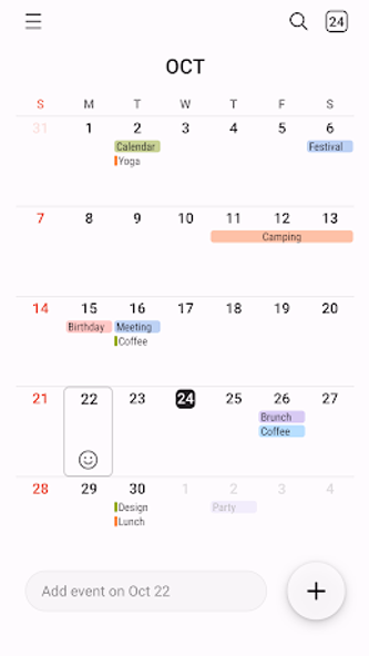 Samsung Calendar Screenshot 2 - AppWisp.com Samsung Calendar Screenshot 2 - AppWisp.com