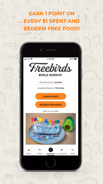 Freebirds Restaurant Screenshot 3 - AppWisp.com Freebirds Restaurant Screenshot 3 - AppWisp.com