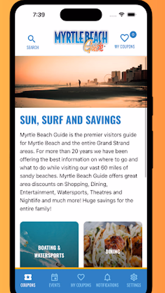 Myrtle Beach Guide Screenshot 1 - AppWisp.com Myrtle Beach Guide Screenshot 1 - AppWisp.com
