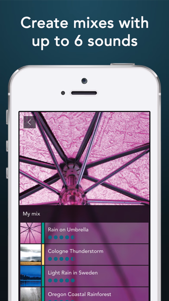 Rain Sounds HQ: sleep aid Screenshot 3 - AppWisp.com Rain Sounds HQ: sleep aid Screenshot 3 - AppWisp.com
