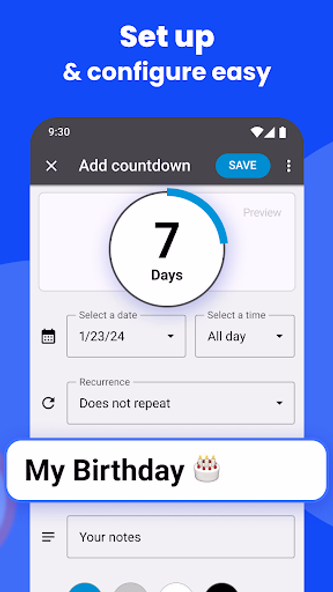 Countdown Widget・Countdown app Screenshot 2 - AppWisp.com Countdown Widget・Countdown app Screenshot 2 - AppWisp.com