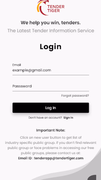 TenderTiger Screenshot 2 - AppWisp.com TenderTiger Screenshot 2 - AppWisp.com