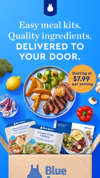 Blue Apron: Meal Kits Screenshot 1 - AppWisp.com Blue Apron: Meal Kits Screenshot 1 - AppWisp.com