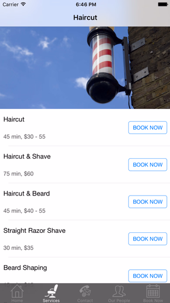 Bonafide Barber Shop Screenshot 2 - AppWisp.com Bonafide Barber Shop Screenshot 2 - AppWisp.com