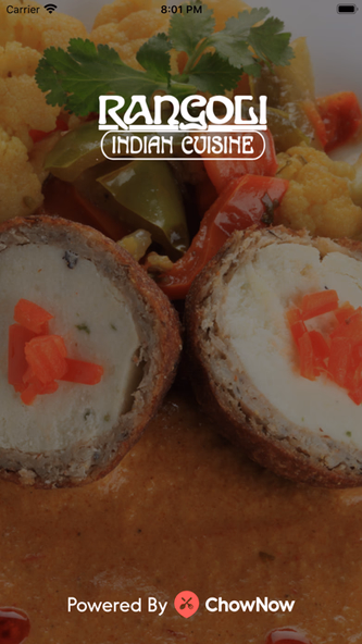 Rangoli Indian Cuisine Screenshot 1 - AppWisp.com Rangoli Indian Cuisine Screenshot 1 - AppWisp.com