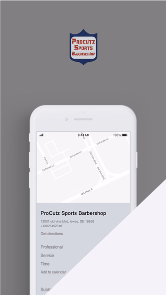 ProCutz Sports Barbershop Screenshot 1 - AppWisp.com ProCutz Sports Barbershop Screenshot 1 - AppWisp.com