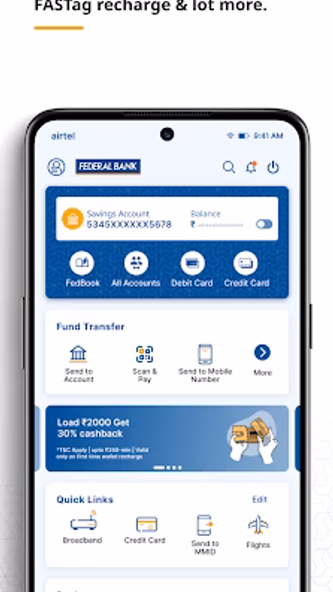 Federal Bank - FedMobile Screenshot 1 - AppWisp.com Federal Bank - FedMobile Screenshot 1 - AppWisp.com