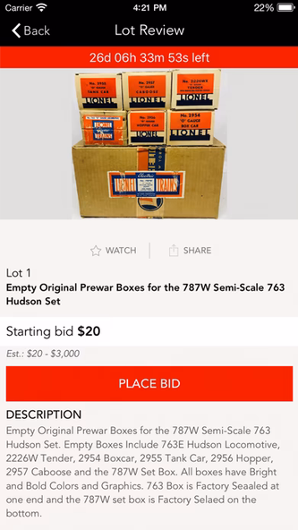 Gregory Hake Auctions LLC Screenshot 3 - AppWisp.com Gregory Hake Auctions LLC Screenshot 3 - AppWisp.com