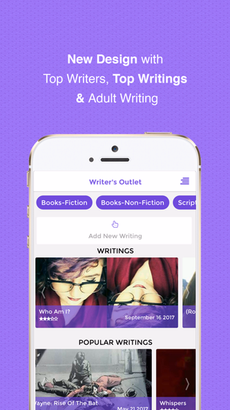 Writers Outlet: Write Stories Screenshot 2 - AppWisp.com Writers Outlet: Write Stories Screenshot 2 - AppWisp.com