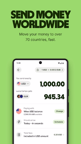 Wise: International Transfers Screenshot 2 - AppWisp.com Wise: International Transfers Screenshot 2 - AppWisp.com