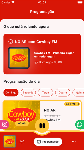 Cowboy FM 107,9 Screenshot 2 - AppWisp.com Cowboy FM 107,9 Screenshot 2 - AppWisp.com