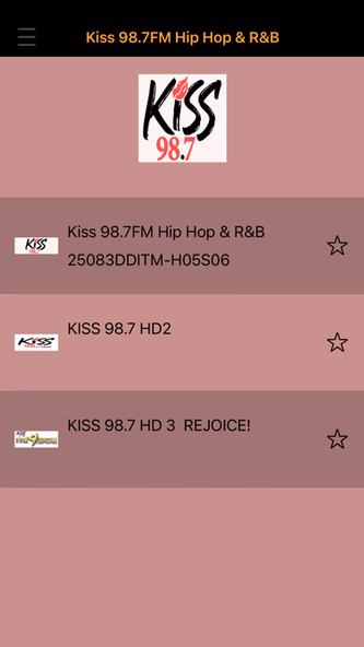 Kiss 98.7 Rap, Hip Hop & R&B Screenshot 1 - AppWisp.com Kiss 98.7 Rap, Hip Hop & R&B Screenshot 1 - AppWisp.com