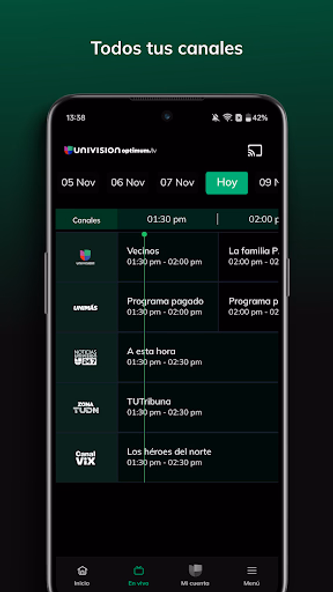 Univision App: Stream TV Shows Screenshot 2 - AppWisp.com Univision App: Stream TV Shows Screenshot 2 - AppWisp.com