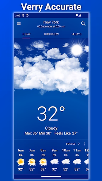 Weather: Clear Skies Screenshot 1 - AppWisp.com Weather: Clear Skies Screenshot 1 - AppWisp.com
