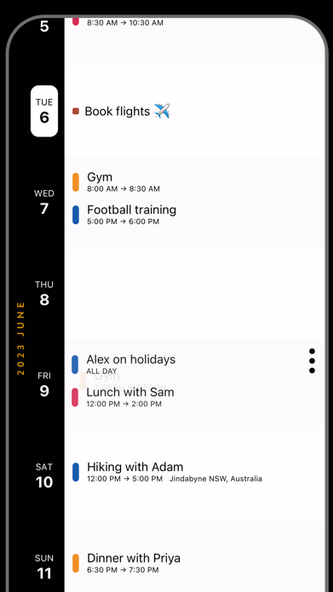 Timepage: Calendar Planner Screenshot 1 - AppWisp.com Timepage: Calendar Planner Screenshot 1 - AppWisp.com