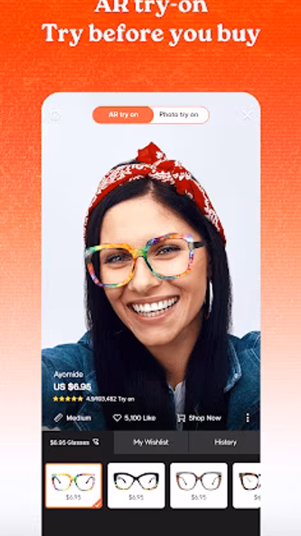 Vooglam - glasses & sunglasses Screenshot 1 - AppWisp.com Vooglam - glasses & sunglasses Screenshot 1 - AppWisp.com