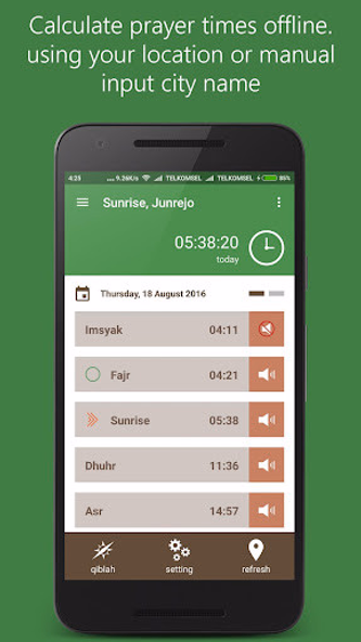 Prayer times, Qiblah, Adzan Screenshot 1 - AppWisp.com Prayer times, Qiblah, Adzan Screenshot 1 - AppWisp.com