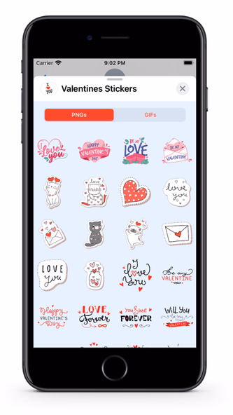 Valentines - GIFs & Stickers Screenshot 3 - AppWisp.com Valentines - GIFs & Stickers Screenshot 3 - AppWisp.com