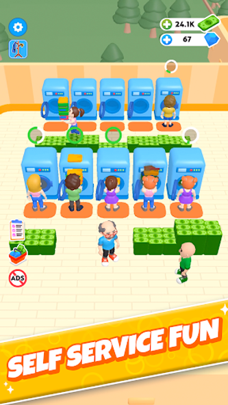 Laundry Rush - Idle Game Screenshot 3 - AppWisp.com Laundry Rush - Idle Game Screenshot 3 - AppWisp.com