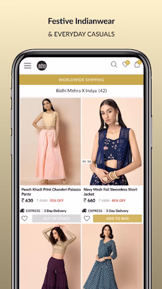 Indya- Indian Wear for Women's Screenshot 2 - AppWisp.com Indya- Indian Wear for Women's Screenshot 2 - AppWisp.com