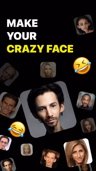 Crazy face: Make funny photos Screenshot 1 - AppWisp.com Crazy face: Make funny photos Screenshot 1 - AppWisp.com