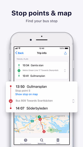 Res i STHLM:SL journey planner Screenshot 2 - AppWisp.com Res i STHLM:SL journey planner Screenshot 2 - AppWisp.com