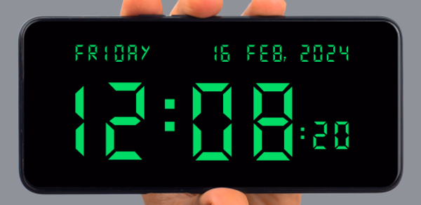 Big Clock Display: Digital Header - AppWisp.com Big Clock Display: Digital Header - AppWisp.com