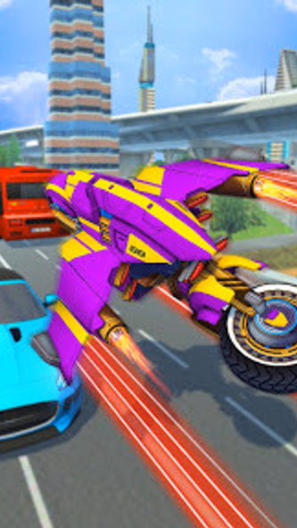 Flying Robot Bike Transforms Screenshot 1 - AppWisp.com Flying Robot Bike Transforms Screenshot 1 - AppWisp.com