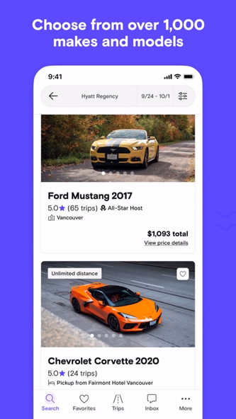 Turo — Car rental marketplace Screenshot 2 - AppWisp.com Turo — Car rental marketplace Screenshot 2 - AppWisp.com